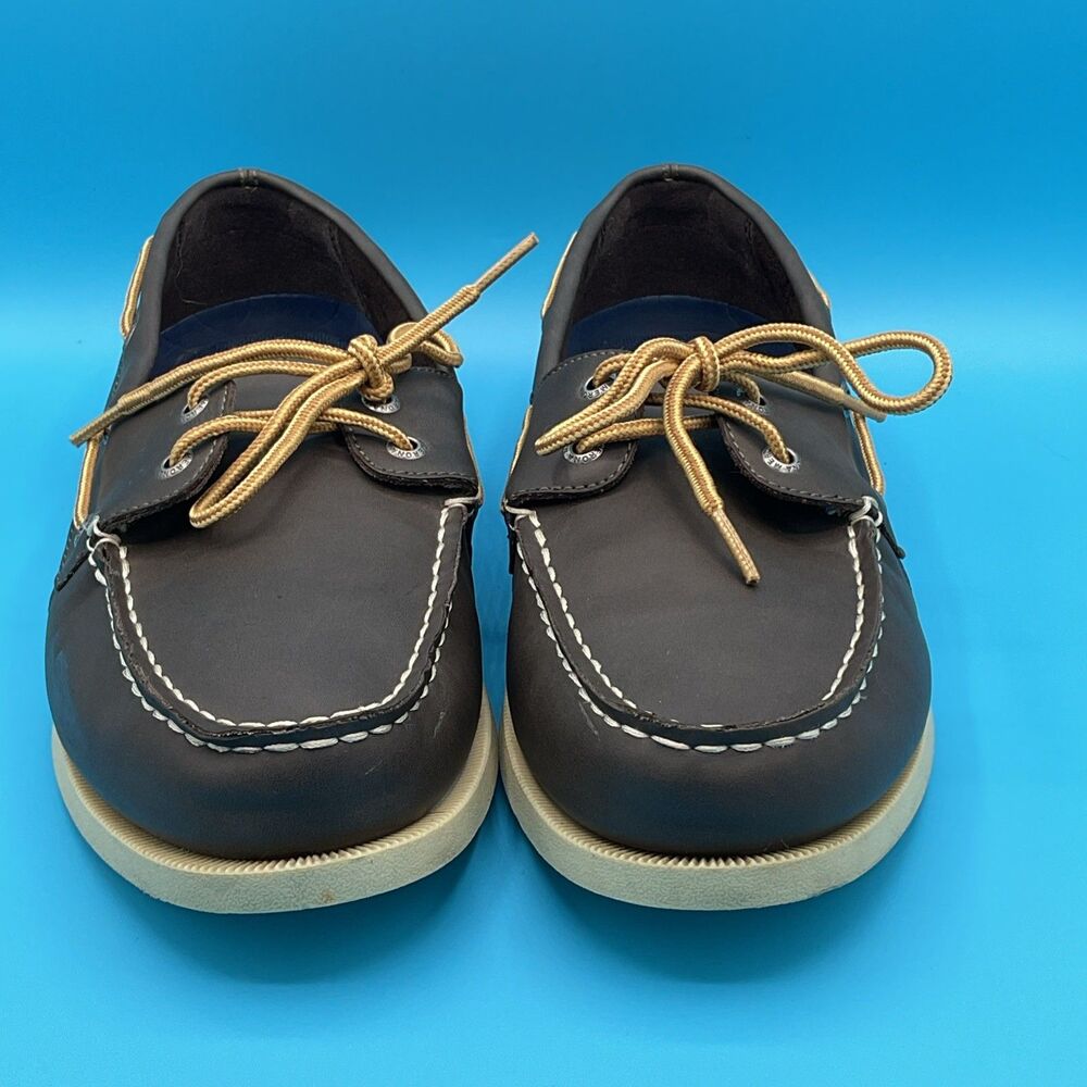 Merona Mens BROWN Boat Shoes Size 10,EUC